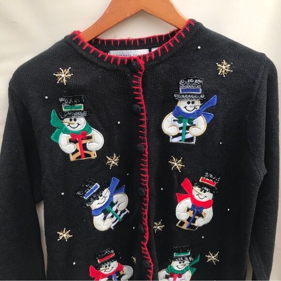 Planet And Company Christmas Sweater And Victoria Jones PM Snowman - Picture 8 of 11